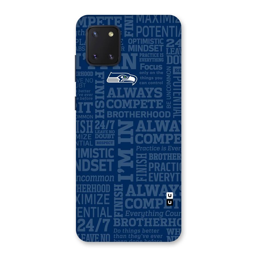 Optimistic Blue Back Case for Galaxy Note 10 Lite