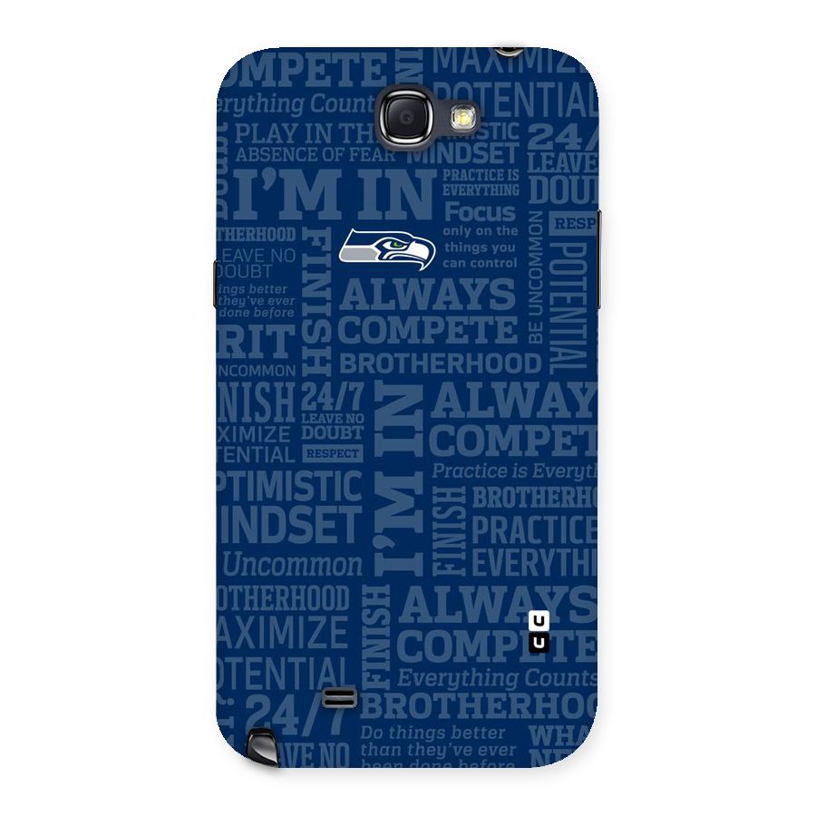 Optimistic Blue Back Case for Galaxy Note 2