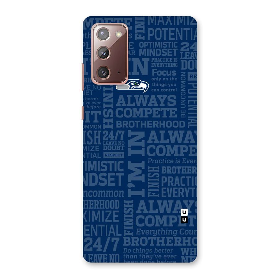 Optimistic Blue Back Case for Galaxy Note 20