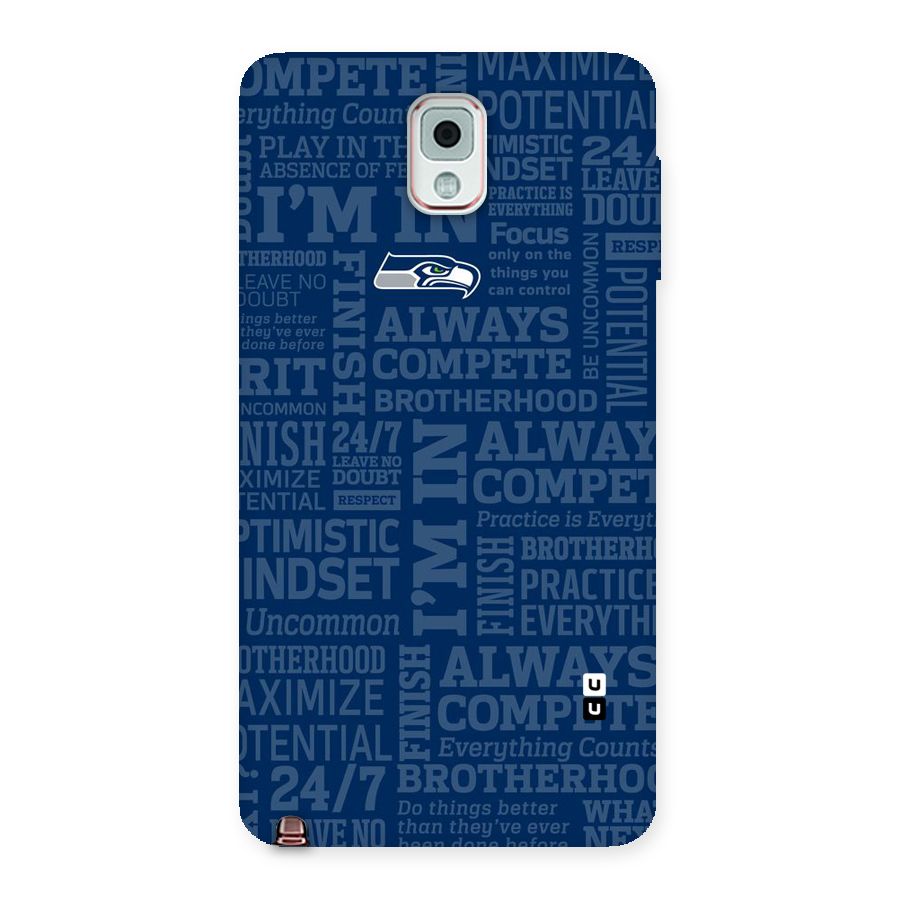 Optimistic Blue Back Case for Galaxy Note 3