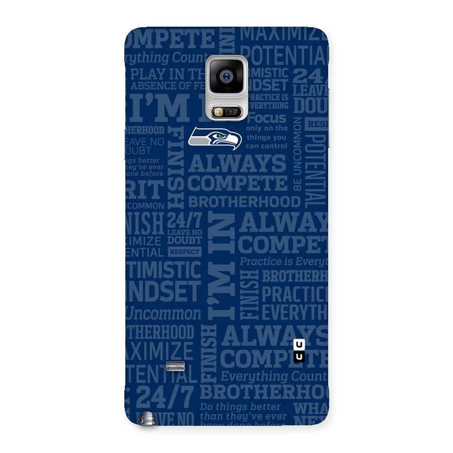 Optimistic Blue Back Case for Galaxy Note 4