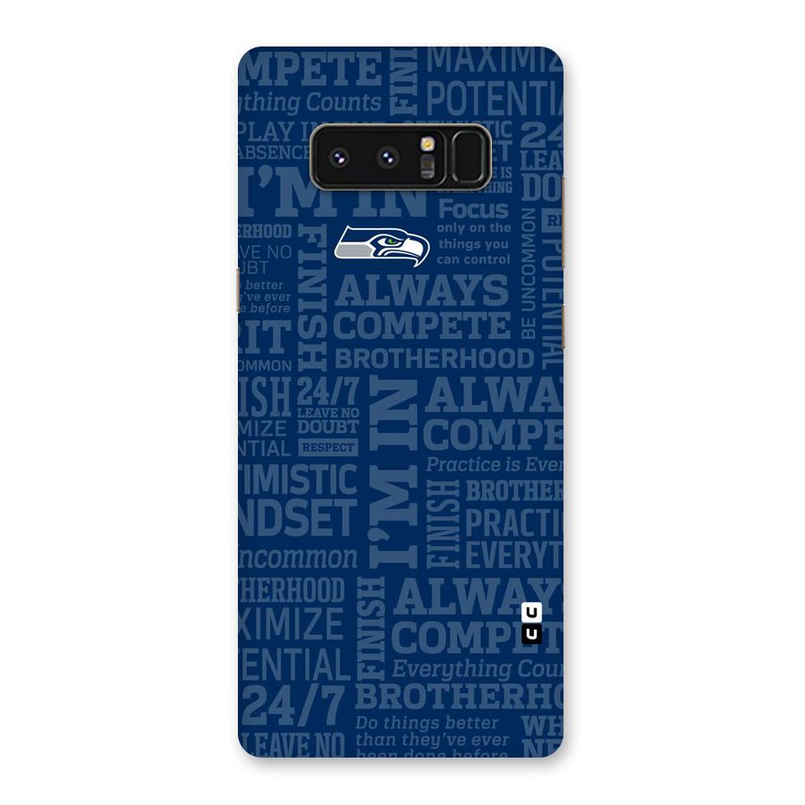Optimistic Blue Back Case for Galaxy Note 8