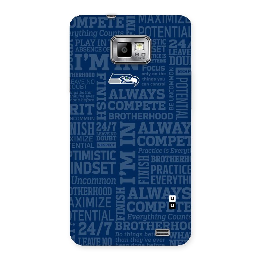 Optimistic Blue Back Case for Galaxy S2