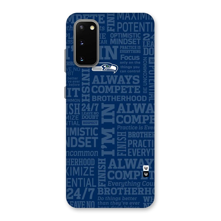Optimistic Blue Back Case for Galaxy S20