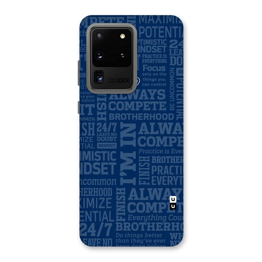 Optimistic Blue Back Case for Galaxy S20 Ultra