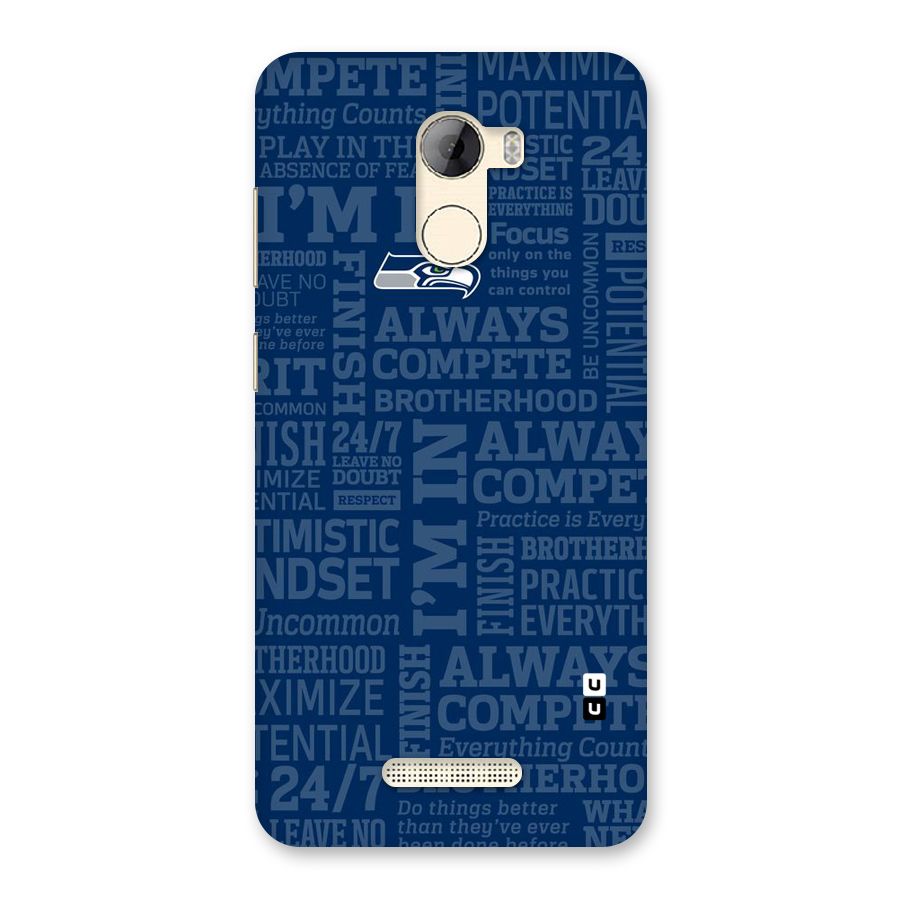Optimistic Blue Back Case for Gionee A1 LIte