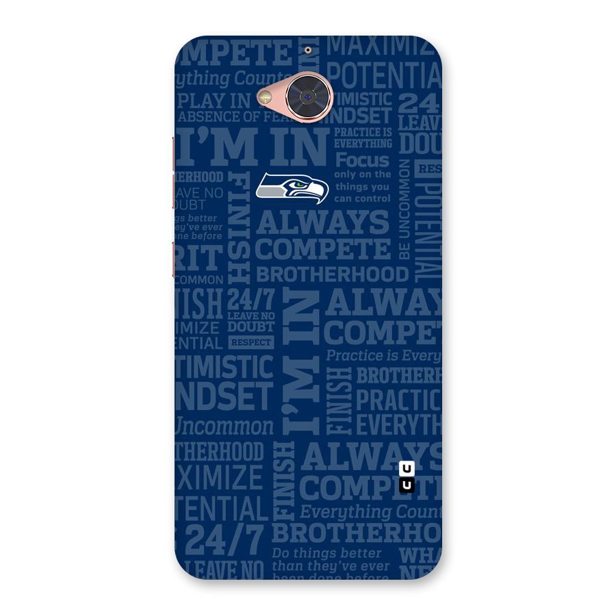 Optimistic Blue Back Case for Gionee S6 Pro