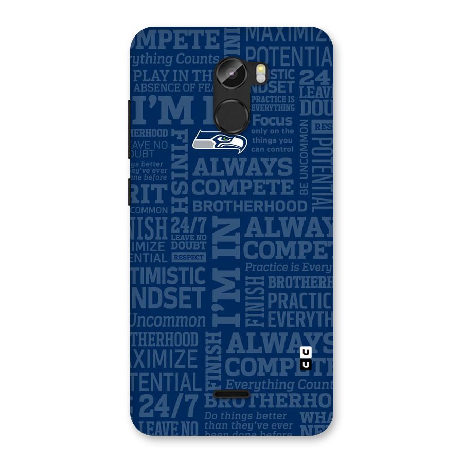 Optimistic Blue Back Case for Gionee X1