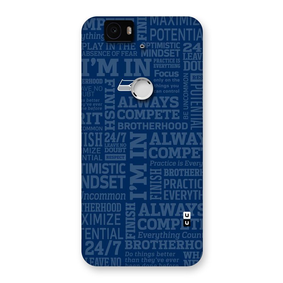 Optimistic Blue Back Case for Google Nexus-6P