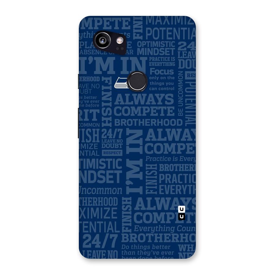 Optimistic Blue Back Case for Google Pixel 2 XL