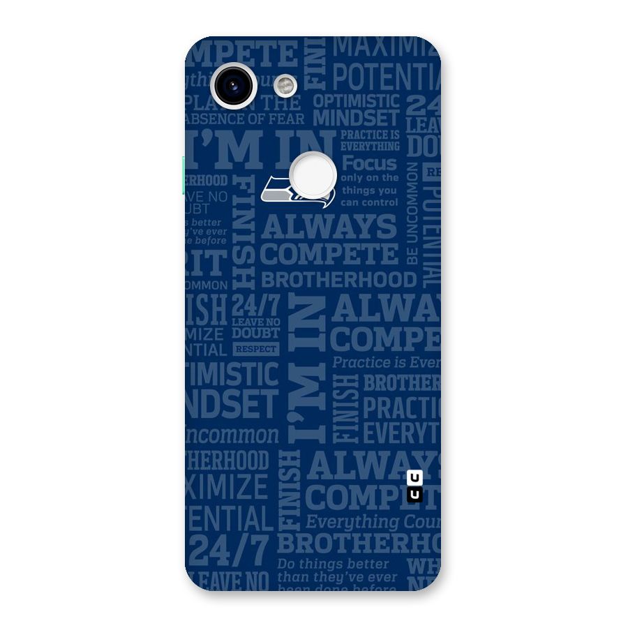 Optimistic Blue Back Case for Google Pixel 3