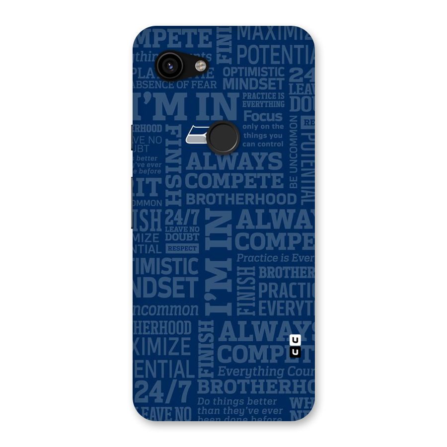 Optimistic Blue Back Case for Google Pixel 3a