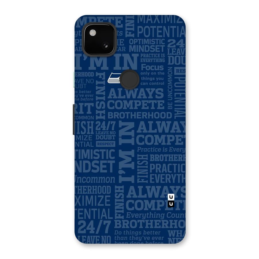 Optimistic Blue Back Case for Google Pixel 4a