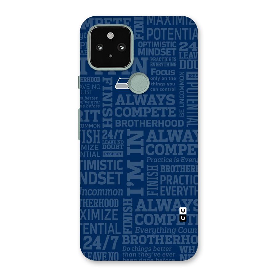 Optimistic Blue Back Case for Google Pixel 5