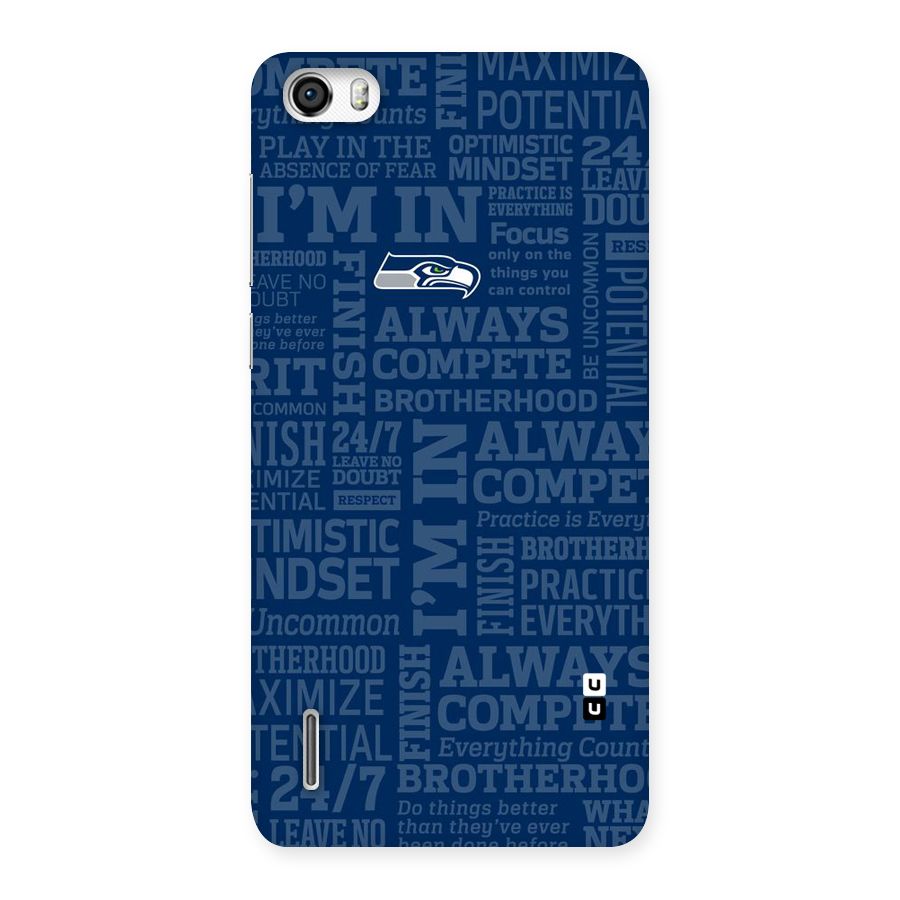 Optimistic Blue Back Case for Honor 6