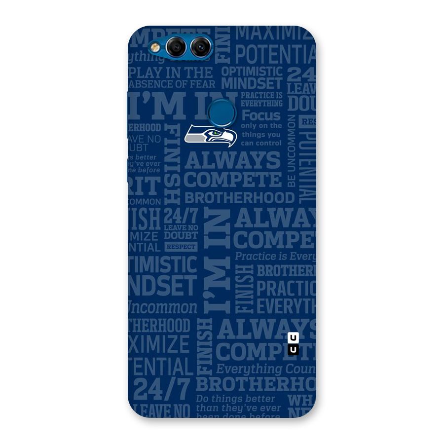 Optimistic Blue Back Case for Honor 7X