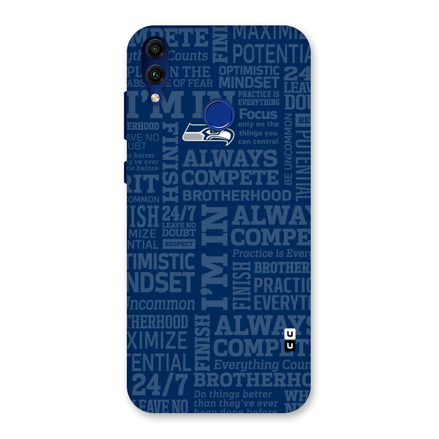 Optimistic Blue Back Case for Honor 8C