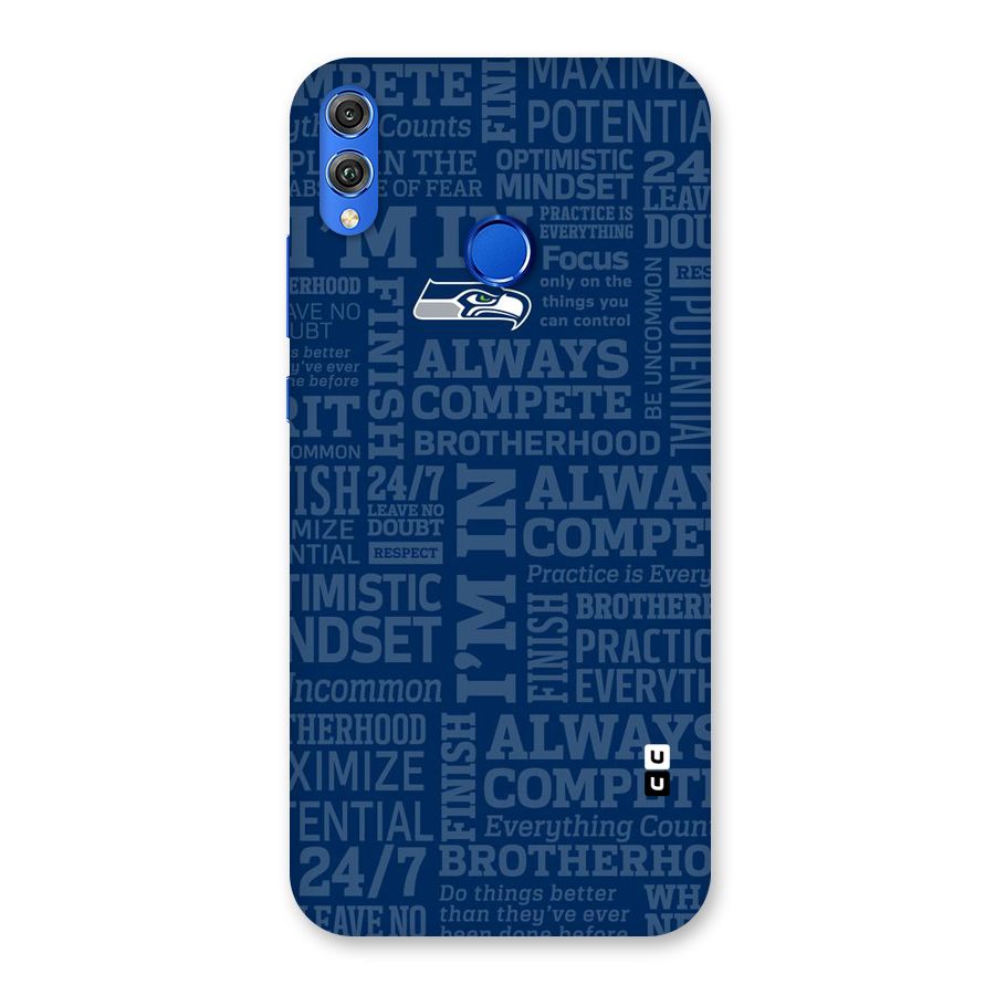 Optimistic Blue Back Case for Honor 8X