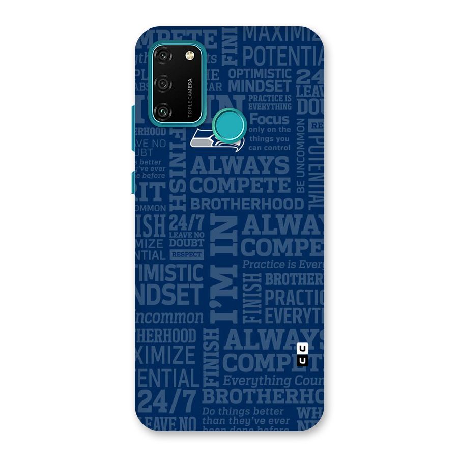 Optimistic Blue Back Case for Honor 9A
