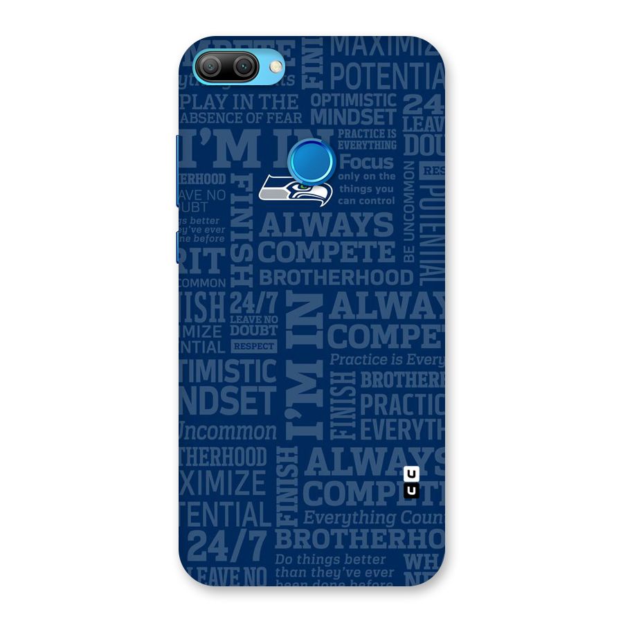 Optimistic Blue Back Case for Honor 9N