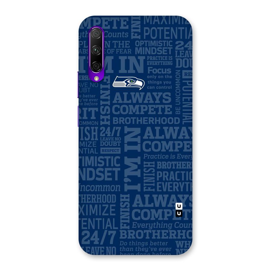 Optimistic Blue Back Case for Honor 9X Pro