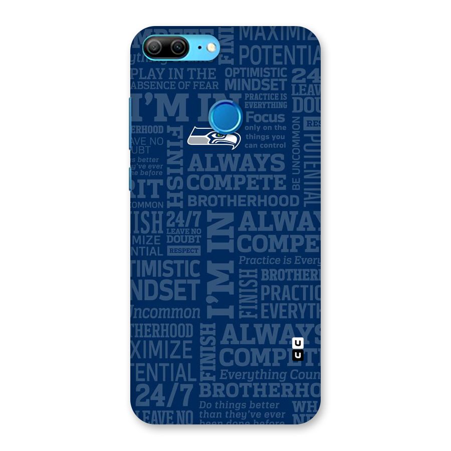 Optimistic Blue Back Case for Honor 9 Lite