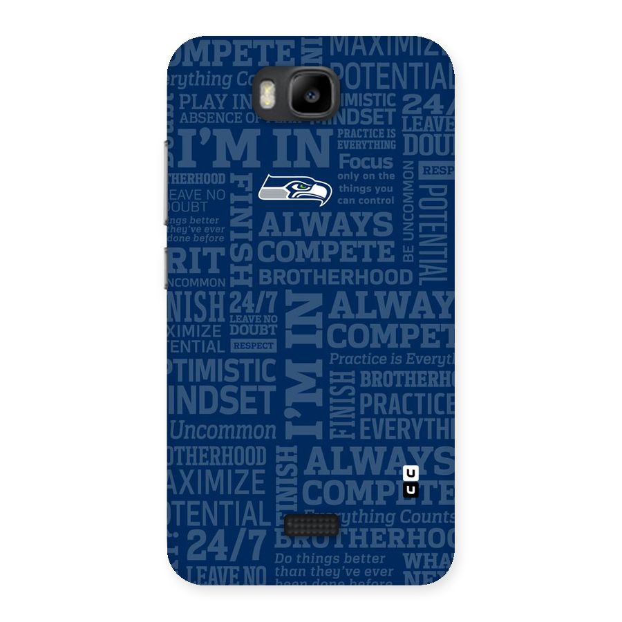 Optimistic Blue Back Case for Honor Bee