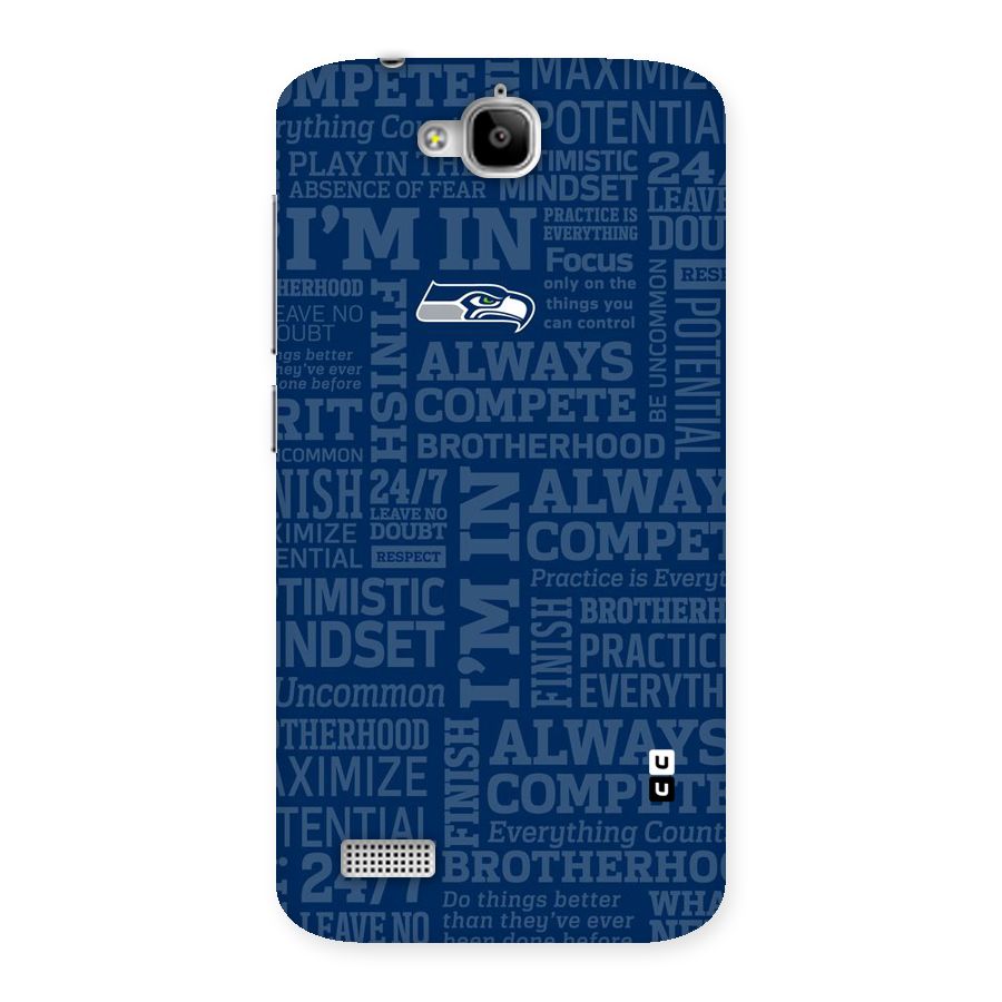 Optimistic Blue Back Case for Honor Holly