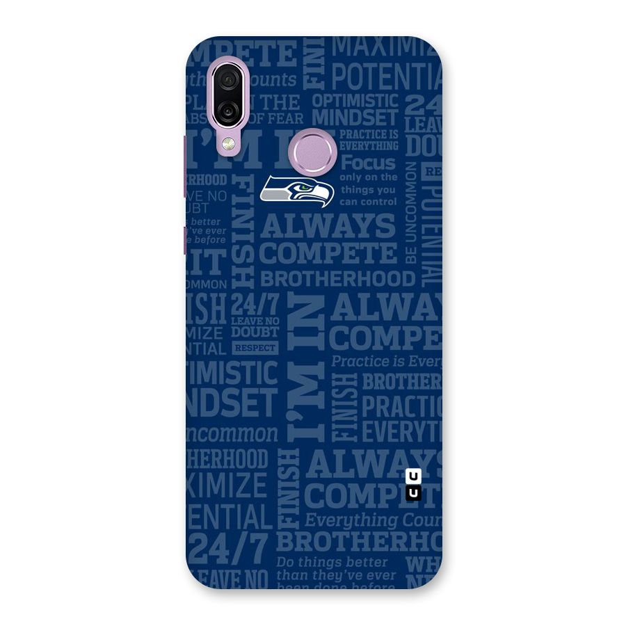 Optimistic Blue Back Case for Honor Play