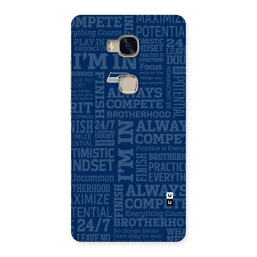 Optimistic Blue Back Case for Huawei Honor 5X