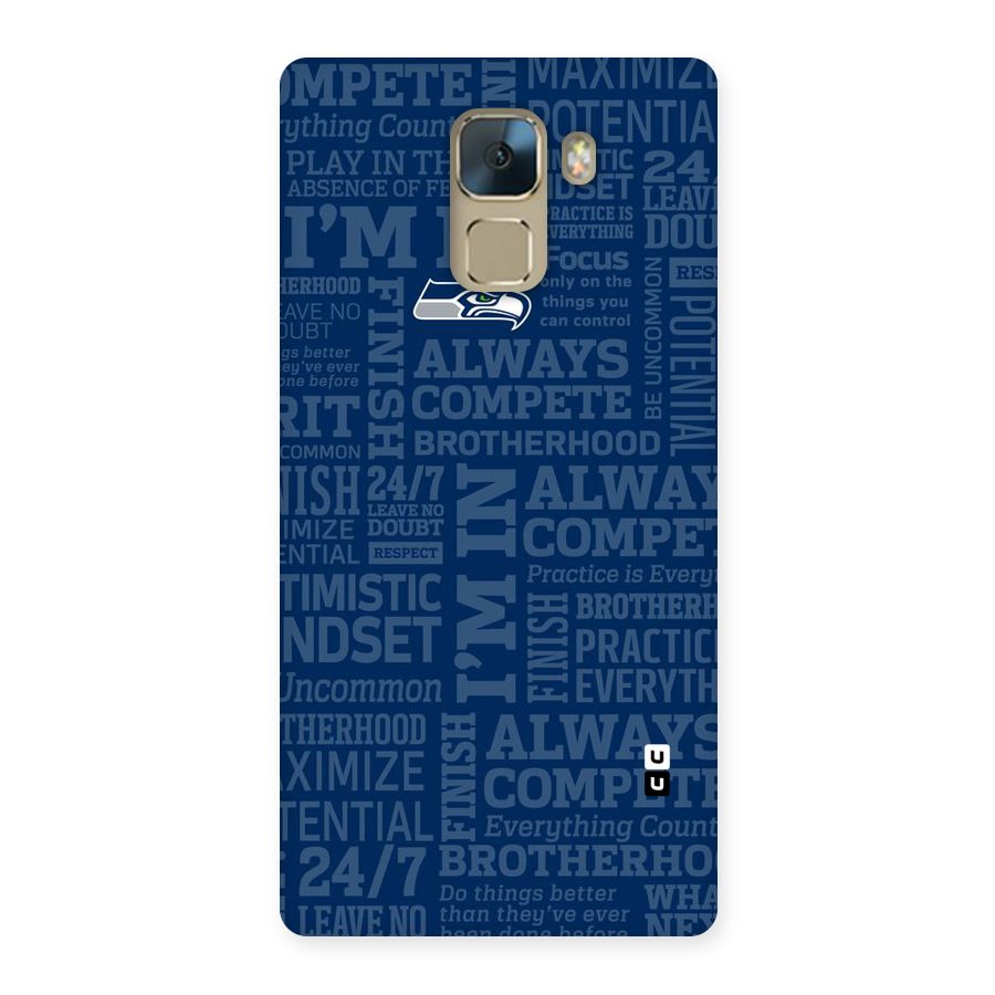 Optimistic Blue Back Case for Huawei Honor 7