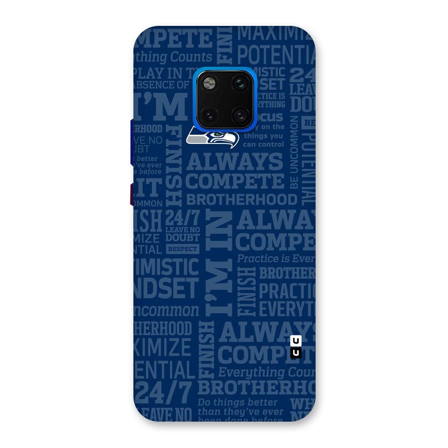 Optimistic Blue Back Case for Huawei Mate 20 Pro