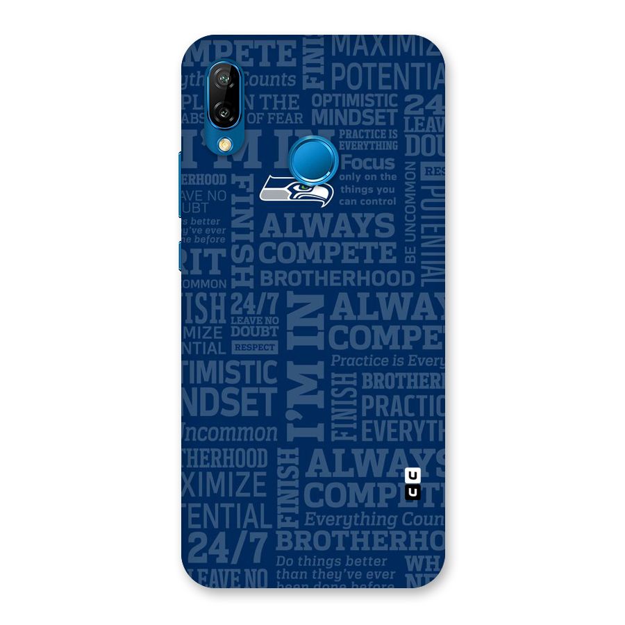 Optimistic Blue Back Case for Huawei P20 Lite