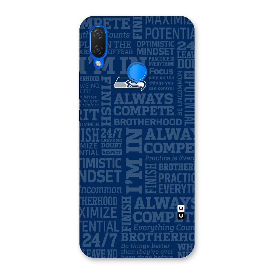 Optimistic Blue Back Case for Huawei P Smart+