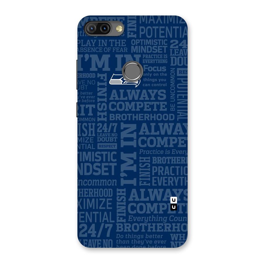 Optimistic Blue Back Case for Infinix Hot 6 Pro