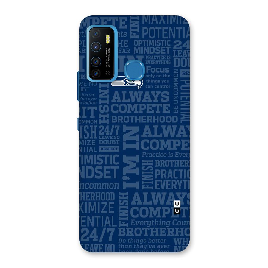 Optimistic Blue Back Case for Infinix Hot 9