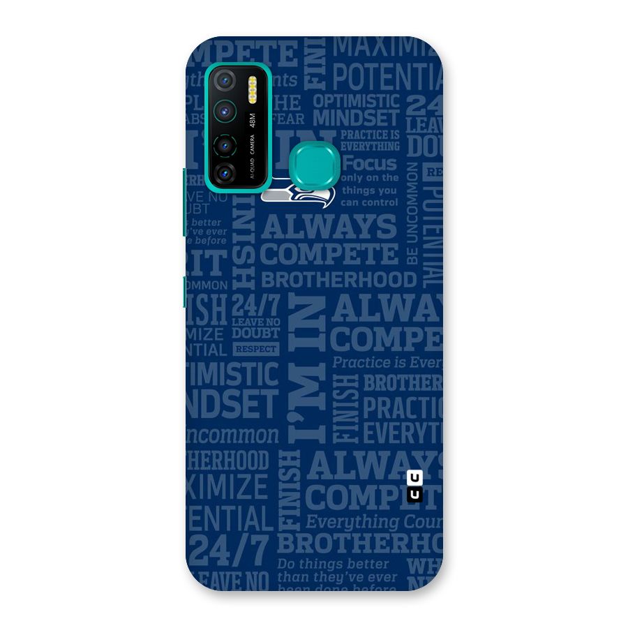 Optimistic Blue Back Case for Infinix Hot 9 Pro
