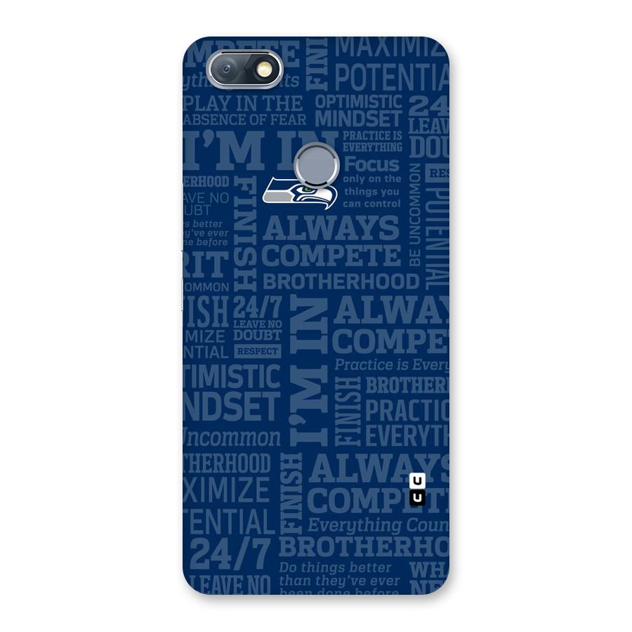 Optimistic Blue Back Case for Infinix Note 5