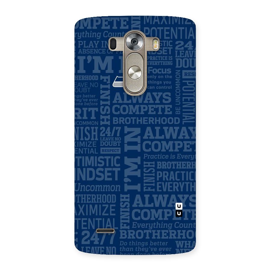Optimistic Blue Back Case for LG G3