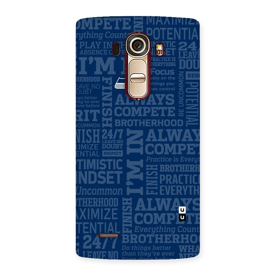 Optimistic Blue Back Case for LG G4