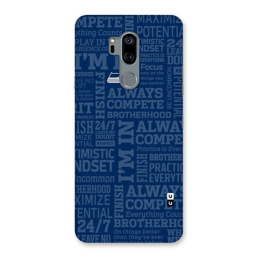 Optimistic Blue Back Case for LG G7