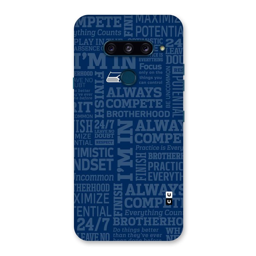 Optimistic Blue Back Case for LG  V40 ThinQ