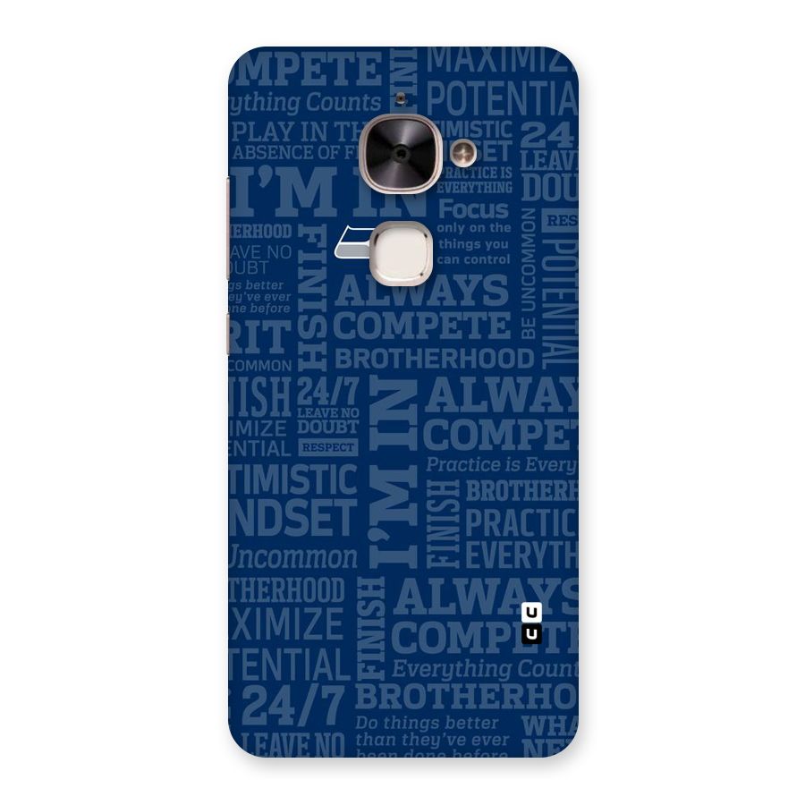 Optimistic Blue Back Case for Le 2
