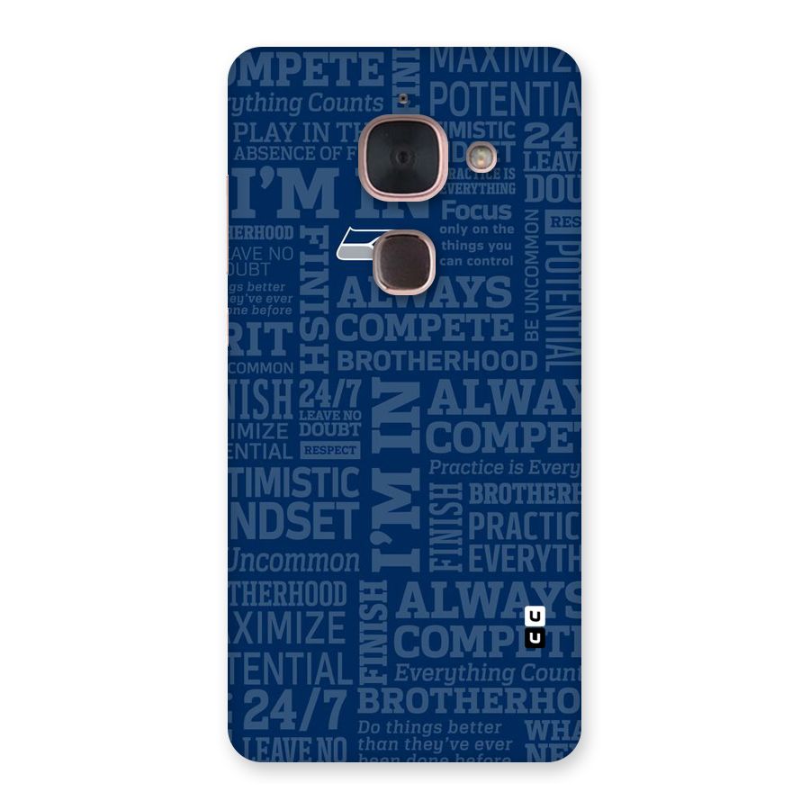 Optimistic Blue Back Case for Le Max 2