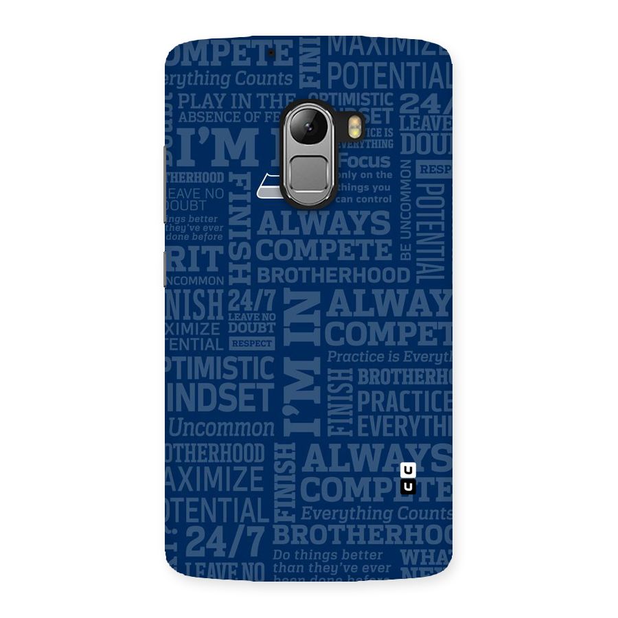 Optimistic Blue Back Case for Lenovo K4 Note