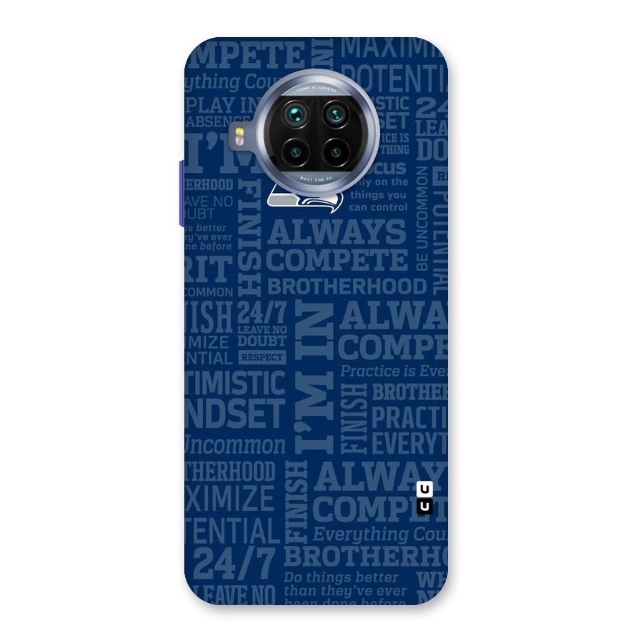 Optimistic Blue Back Case for Mi 10i