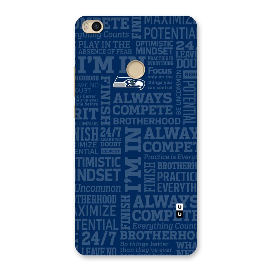 Optimistic Blue Back Case for Mi Max 2