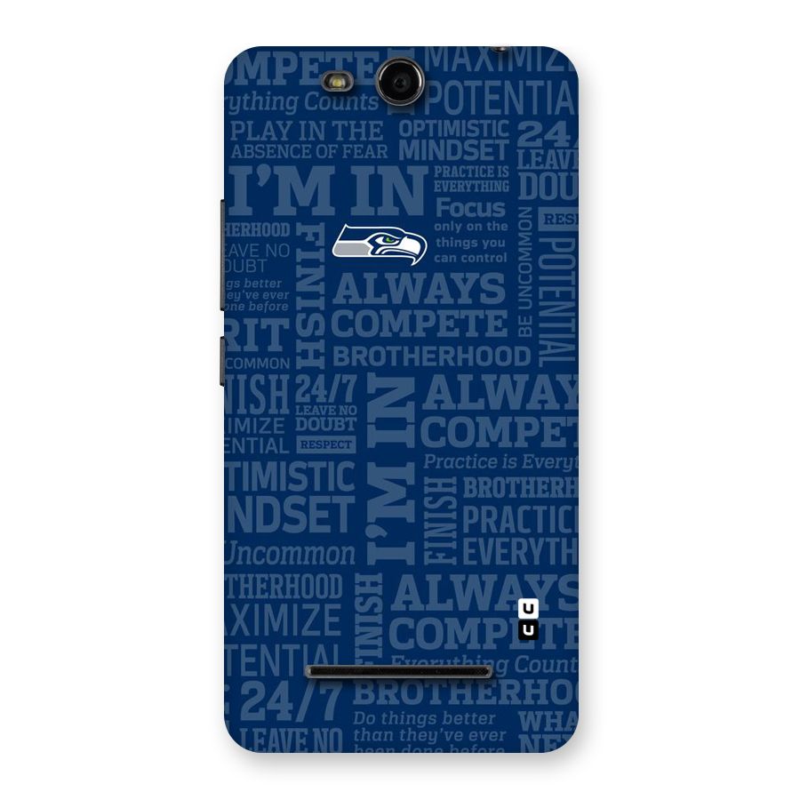 Optimistic Blue Back Case for Micromax Canvas Juice 3 Q392