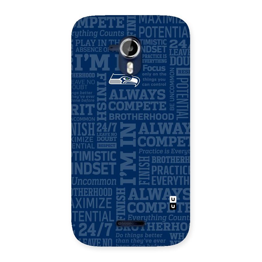 Optimistic Blue Back Case for Micromax Canvas Magnus A117