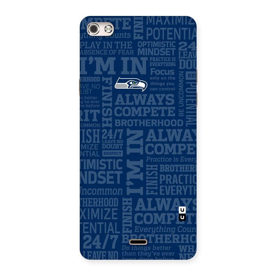 Optimistic Blue Back Case for Micromax Canvas Silver 5